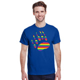 Pride Bear Paw Print T-Shirt