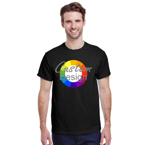 CUSTOM T-Shirt 12 or More Pieces - Multi-Colour print (2 Designs)