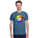 CUSTOM T-Shirt 12 or More Pieces - Multi-Colour print (1 Design)