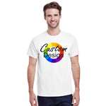 CUSTOM T-Shirt 12 or More Pieces - Multi-Colour print (2 Designs)