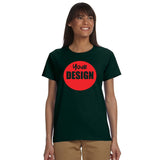 CUSTOM T-Shirt LADIES - 12 or More Pieces - 1 colour print  (1 Design)