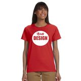 CUSTOM T-Shirt LADIES - 12 or More Pieces - 1 colour print  (2 Designs)