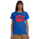 CUSTOM T-Shirt LADIES - 12 or More Pieces - 1 colour print  (2 Designs)