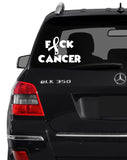 Fuck Cancer Car/Window Decal
