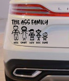 The Ass Family Car/Window Decal