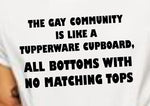 The Gay Community Is Like Tupperware All Bottoms With No Matching Tops